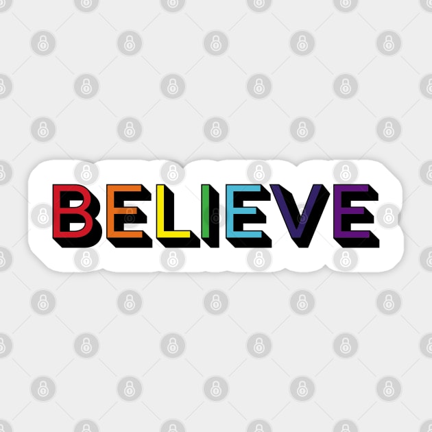 Believe Sticker by MIRO-07